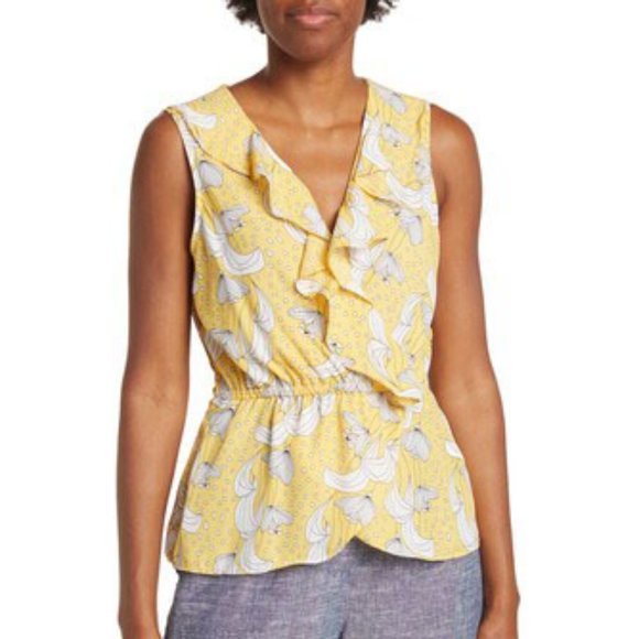 Max Studio Sleeveless Ruffled Blouse - L - NWT - Picture 1 of 8